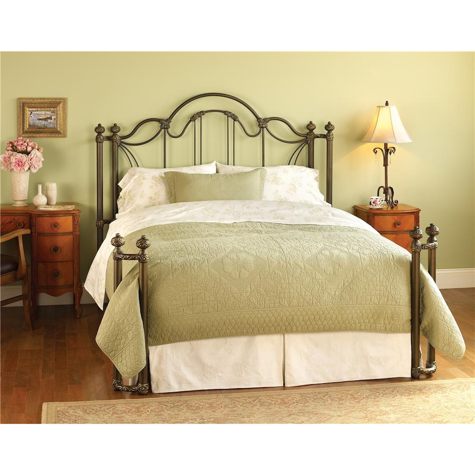Wesley Allen Iron Beds HOFRP7035K King Marlow Headboard and Open